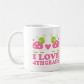 私は第4等級のてんとう虫を愛します コーヒーマグカップ (左)