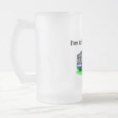 "私は第5"曇らされたマグを取っています フロストグラスビールジョッキ (左)