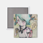 私は笹焼きドリンクが好き マグネット (正面/裏面)