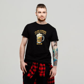 "私は筆記体で話しているだけで、舌が回ってないだけです" 面白い Tシャツ