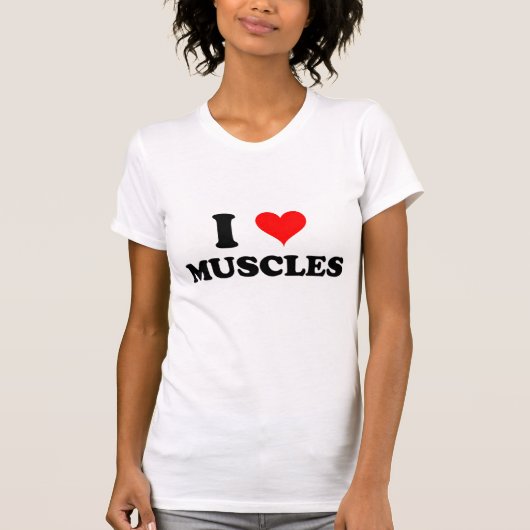 私は筋肉を愛します Tシャツ (正面)