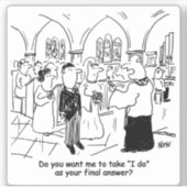 私は答えの漫画とし結婚て行う。 シール (正面)