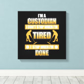 私は管理学校管理者感謝の気持ち キャンバスプリント (インサイチュ (ウッドフロア))