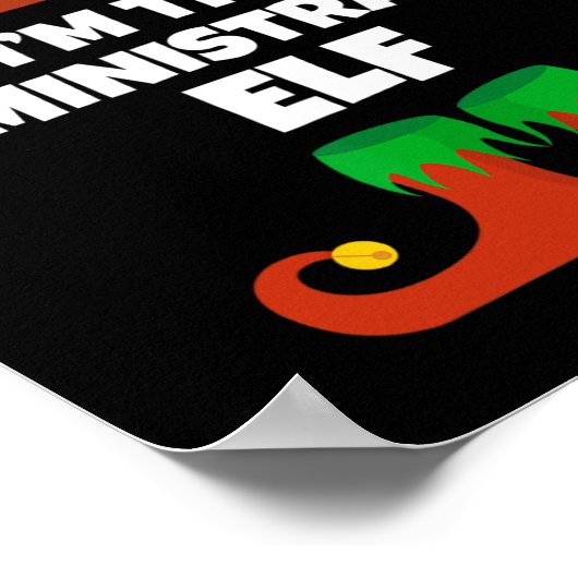 私は管理者小妖精や小人家族パジャマのクリスマス ポスター (角)