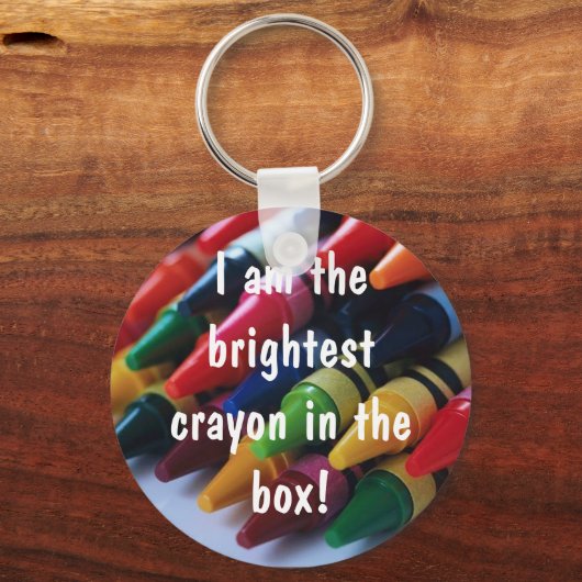 「私は箱の中で一番明るいクレヨンだ！」 キーホルダー (正面)