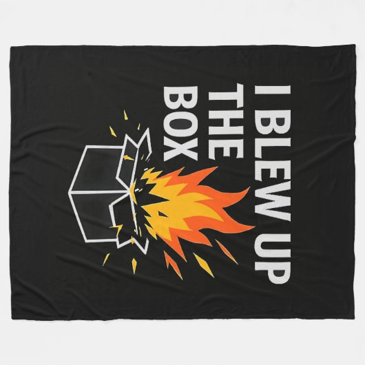 私は箱吹のフランネルの毛布を上げる フリースブランケット (正面(横))