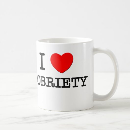 私は節酒を愛します コーヒーマグカップ (右)