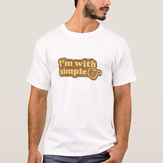 私は簡単とあります Tシャツ (正面)