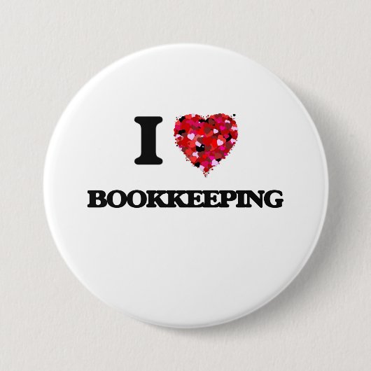 私は簿記を愛します 缶バッジ (正面)
