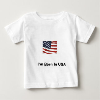 私は米国で生まれます ベビーTシャツ