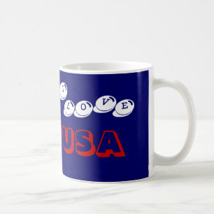 私は米国のコーヒー・マグを愛します コーヒーマグカップ
