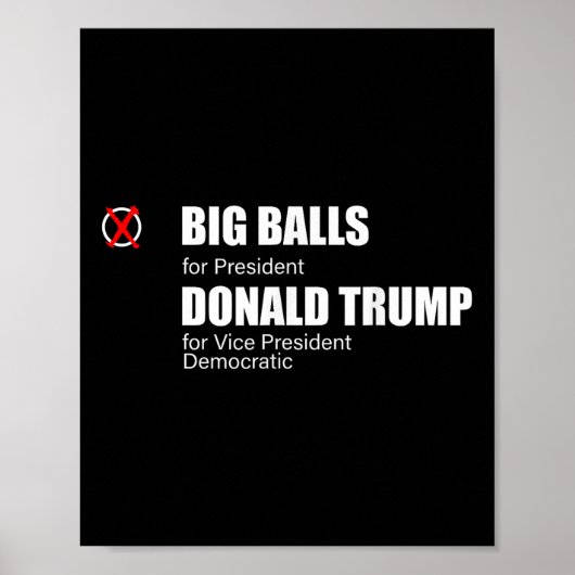 私は米国の大大統領である大団長D.o.e.に投票した ポスター (正面)