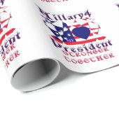 私は米国の大統領のためにヒラリーが大好き私たちは強いT ラッピングペーパー (ロールコーナー)