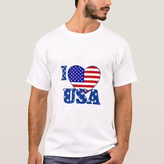 私は米国を愛します Tシャツ (正面)