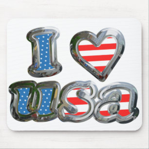 私は米国をlove マウスパッド