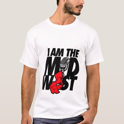 私は米国中西部です Tシャツ (正面)