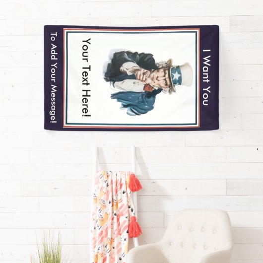 私は米国市民あなた自身のメッセージをカスタマイズほしいです 横断幕 (インサイチュ)