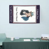 私は米国市民あなた自身のメッセージをカスタマイズほしいです 横断幕 (トレードショー)