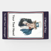 私は米国市民あなた自身のメッセージをカスタマイズほしいです 横断幕 (横)