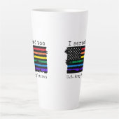 私は米国陸軍退役軍人LGBTQ+ラテマグに仕えた カフェラテマグ (正面)