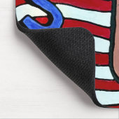 "私は米国" ASLの耳が聞こえない手話愛します マウスパッド (コーナー)