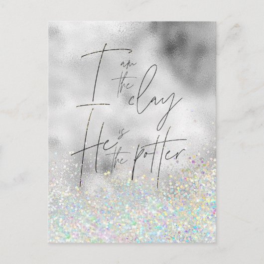 私は粘土である;彼はポッタークリスチャンである ポストカード (正面)