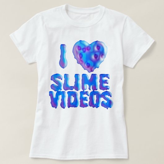 私は粘着物のビデオTシャツを愛します Tシャツ (デザイン正面)