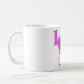 私は精力的な熱狂した言うことを愛します コーヒーマグカップ (左)