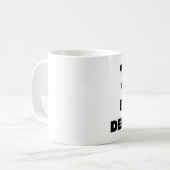 私は精神が錯乱している愛します コーヒーマグカップ (正面左)