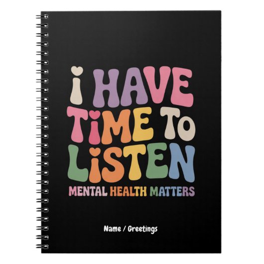 私は精神保健聞の認識度 ノートブック (正面)