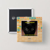 私は精神分裂症であるかもしれません 缶バッジ (正面&裏面)