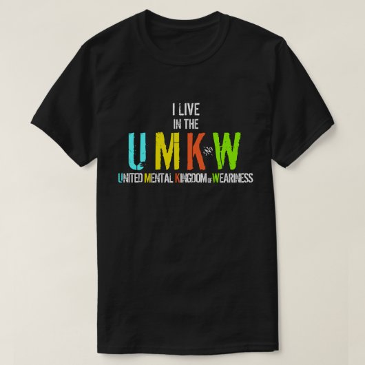 私は精神力統一されたの国に住んでいる Tシャツ (デザイン正面)