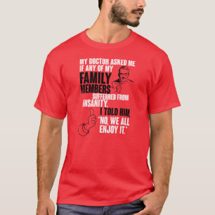 私は精神異常に苦しみません Tシャツ