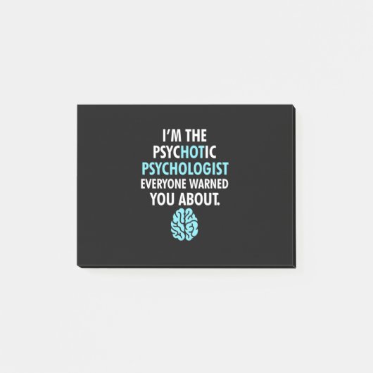私は精神病心理学者だ ポストイット (正面)
