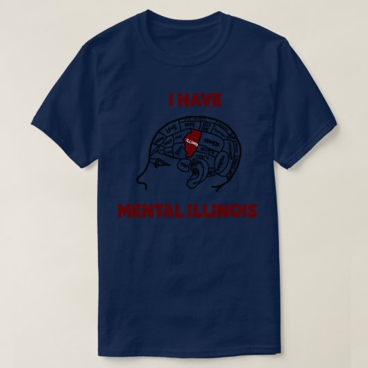 私は精神的なイリノイTシャツ5を持っている Tシャツ (デザイン正面)