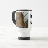 私は精管切除のユーモアを生き延びました トラベルマグ (正面左)