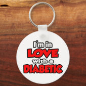 私は糖尿病が大好きだ キーホルダー (正面)