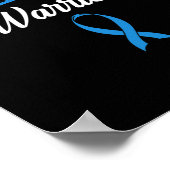 私は糖尿病戦士認識度リボン糖尿病 ポスター (角)