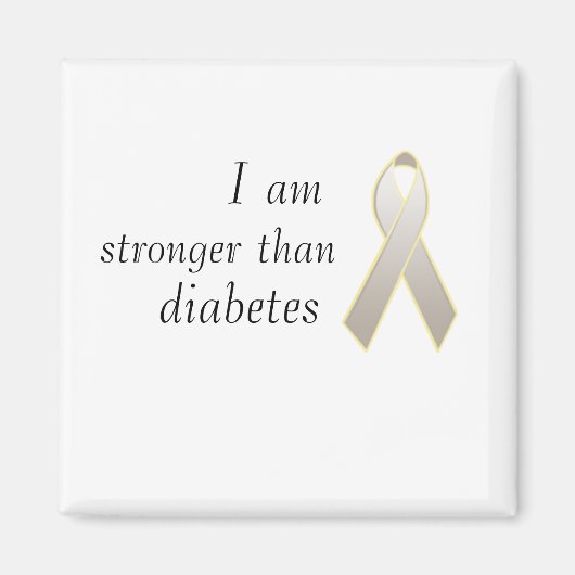 私は糖尿病磁石より強い マグネット (正面)