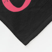 私は糖尿病自然に甘い フリースブランケット (角)