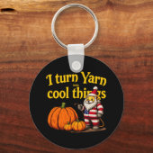 私は糸を物にクール変える:編み物&クロシェ キーホルダー (裏面)