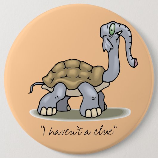 "私は糸口"ボタン持っていません 缶バッジ (正面)