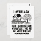私は系図学スローが大好き ポストカード (正面/裏面)