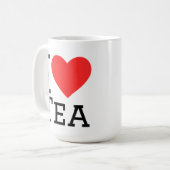 私は紅茶が好きです コーヒーマグカップ (正面左)