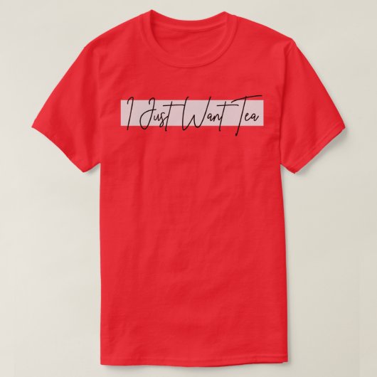 私は紅茶デザイン Tシャツ (デザイン正面)