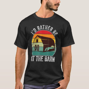 私は納屋に行きたいおもしろい – 農場の馬 Tシャツ