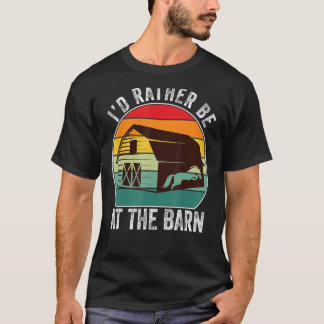 私は納屋に行きたいおもしろい – 農場の馬 Tシャツ