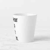 私は素敵なカレンおもしろいミーム カフェラテマグ (正面)