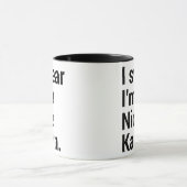 私は素敵なカレンおもしろいミーム マグカップ (中央)