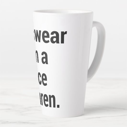 私は素敵なカレンカレンおもしろいミーム カフェラテマグ (右アングル)